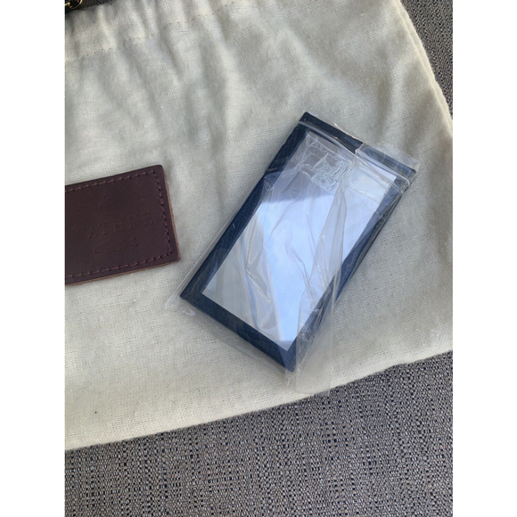 Immaculate Vintage Wathne Peacock Silk And Leather Bag - Picture 5 of 10